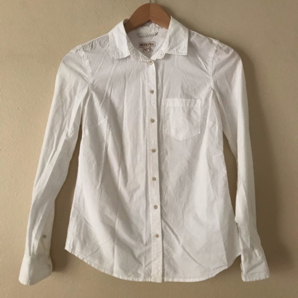 White Buttoned Down Blouse